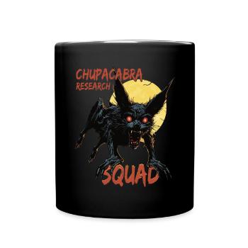 „Chupacabra Research Squad“ Mythische - Tasse einfarbig - Schwarz - Vorne