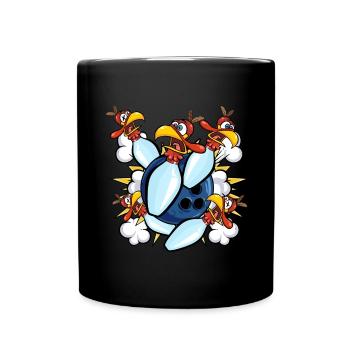 Thanksgiving Bowl Bowler Strike Pin Sport Turquie - Mug uni - noir - Devant