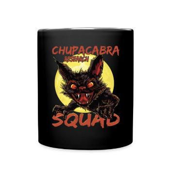 "Chupacabra Research Squad" Mythical Monster, - Full Colour Mug - black - Front