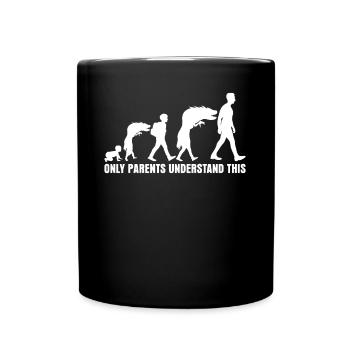 Parents Mother Father - Full Colour Mug - black - Front