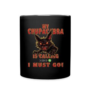 Mythical Monster - Cryptid Monster Funnacabra - Full Colour Mug - black - Front