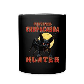 Mythical Monster - Chupacabra Hunter - Cryptid - Full Colour Mug - black - Front