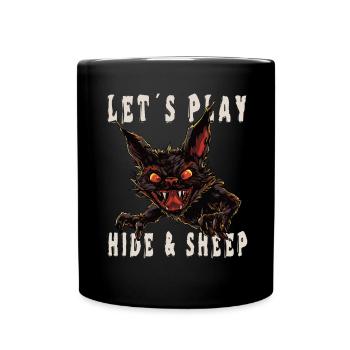 Lass Uns Verstecken - Tasse einfarbig - Schwarz - Vorne