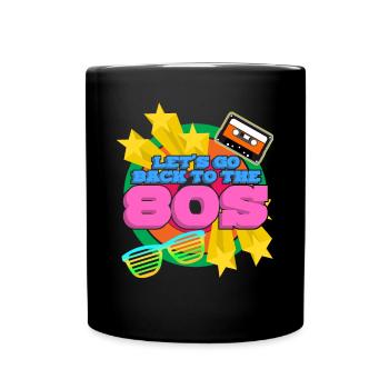 80s 1980 Disco Party 80s - Full Colour Mug - black - Front