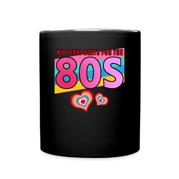 80s 1980s Disco Retro 80s Party - Full Colour Mug - black - Front