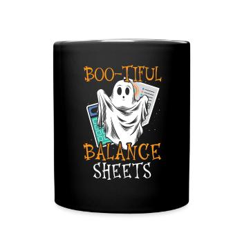 Boo-tiful Bilans Comptable Halloween - Mug uni - noir - Devant