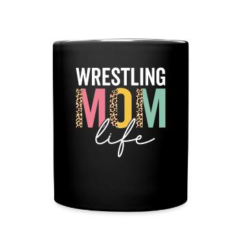 Lutte Maman Vie Léopard Guépard Drôle - Mug uni - noir - Devant