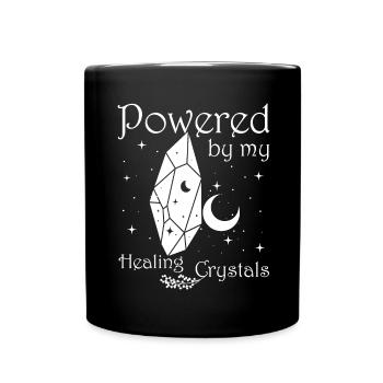 Funny Gemstone Chakra Healer Spiritual - Full Colour Mug - black - Front