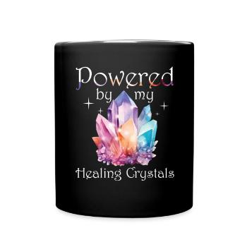 Funny Gemstone Chakra Healer Spiritual - Full Colour Mug - black - Front
