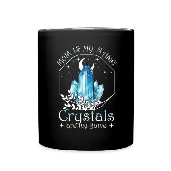 Funny Gemstone Chakra Healer Spiritual - Full Colour Mug - black - Front