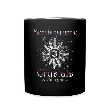 Funny Gemstone Chakra Healer Spiritual - Full Colour Mug - black - Front