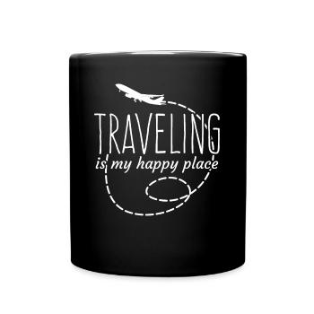 Travel Holiday Travel Excursion Air Travel - Full Colour Mug - black - Front