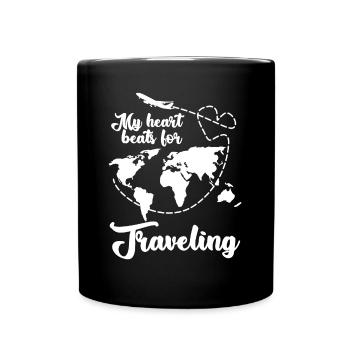Voyage Excursion Voyage Aérien Vacances - Mug uni - noir - Devant