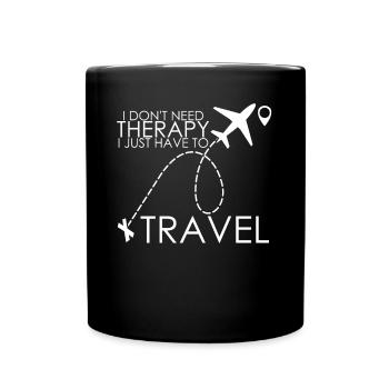 Vacances, voyages, voyages, city trip - Mug uni - noir - Devant