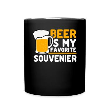 Bière artisanale Bière Brasseur de bière - Mug uni - noir - Devant