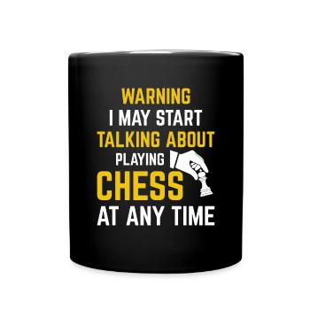 Schach Gute Züge Spiel Strategiespiele Lustiges Schach - Tasse einfarbig - Schwarz - Vorne