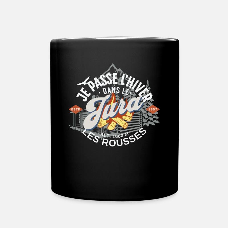 Je passe l hiver dans le jura - Mug uni - noir