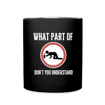 This job makes me drink - Full Colour Mug - black - Front