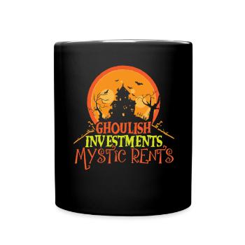 Spooky Investments Mystic Rents Halloween - Full Colour Mug - black - Front