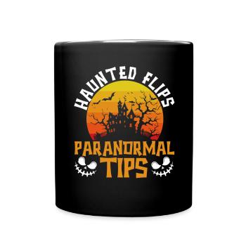 Haunted Flips Paranormal Tips Agent immobilier H - Mug uni - noir - Devant