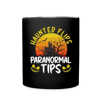 Haunted Flips Paranormal Tips Agent immobilier H - Mug uni - noir - Devant