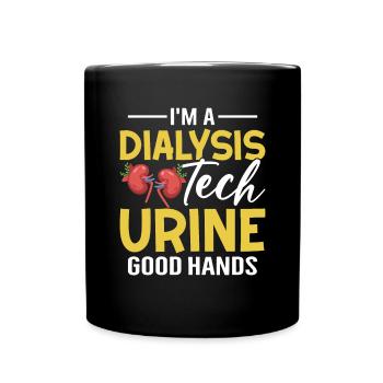 Technicien en dialyse Néphrologie Insuffisance rénale - Mug uni - noir - Devant
