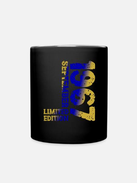 1967 Septembre Édition Limitée 56th Birthday Deco - Mug uni - noir