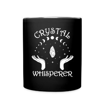 Funny Gemstone Chakra Healer Spiritual - Full Colour Mug - black - Front