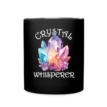 Funny Gemstone Chakra Healer Spiritual - Full Colour Mug - black - Front