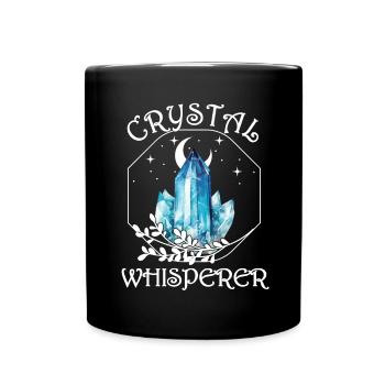 Funny Gemstone Chakra Healer Spiritual - Full Colour Mug - black - Front