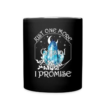 Funny Gemstone Chakra Healer Spiritual - Full Colour Mug - black - Front