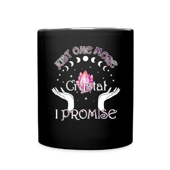 Funny Gemstone Chakra Healer Spiritual - Full Colour Mug - black - Front