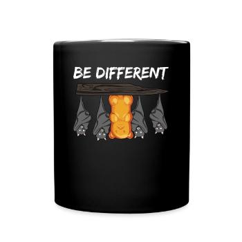 Oursons gélifiés et chauves-souris - Mug uni - noir - Devant