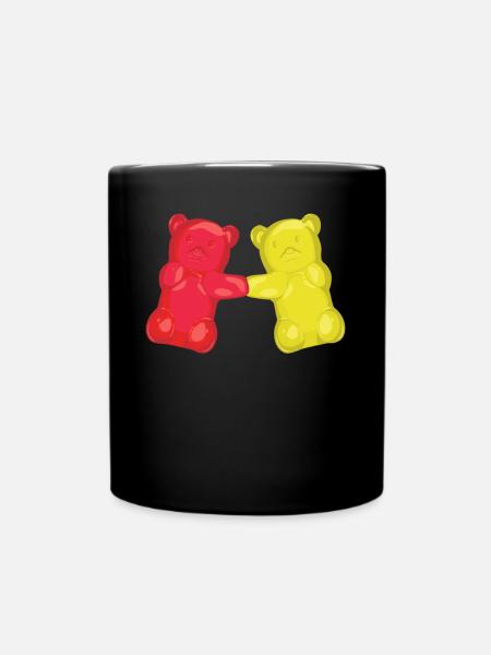 Gummibärchen tanzen Boogie Woogie - Tasse einfarbig - Schwarz