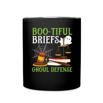Slips boo-tiful Ghoul Avocat de la défense Halloween - Mug uni - noir - Devant