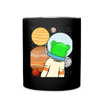 Gummy bears in space - Full Colour Mug - black - Front