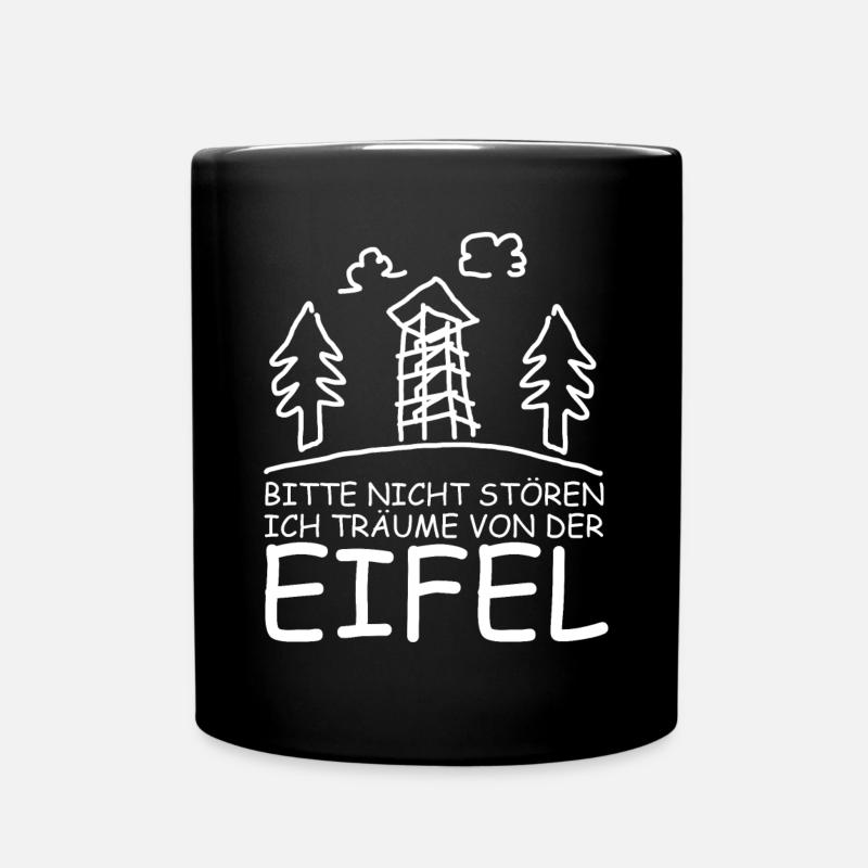 Eifel Eifeler Eifler - Tasse einfarbig - Schwarz