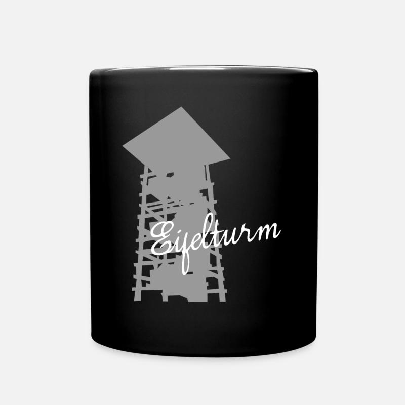 Eifel Eifeler Aussichtsturm Eifler - Tasse einfarbig - Schwarz