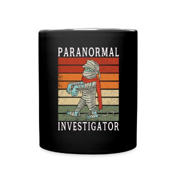 Paranormaler Ermittler Auf Geisterjagd - Tasse einfarbig - Schwarz - Vorne