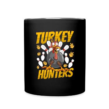 Thanksgiving Bowl Bowler Strike Pin Sport Bowling - Mug uni - noir - Devant
