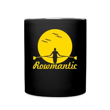 Ruderverein Ruderboot Rudern Ruderer - Tasse einfarbig - Schwarz - Vorne