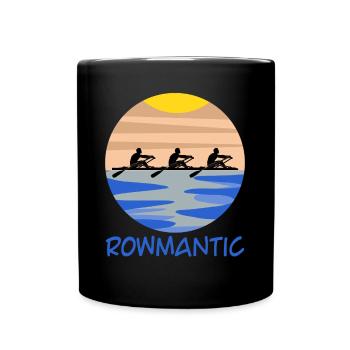 Ruderverein Ruderboot Rudern Rudersport - Tasse einfarbig - Schwarz - Vorne