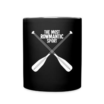 Rowing, rowing, rowing club, rowing boat - Full Colour Mug - black - Front