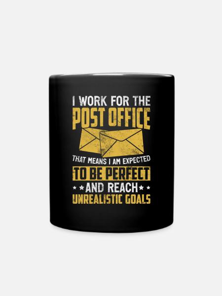 Postangestellter Lustiger Postbote Postbote Postbote Post - Tasse einfarbig - Schwarz