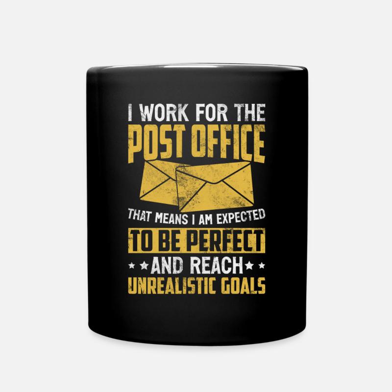 Postangestellter Lustiger Postbote Postbote Postbote Post - Tasse einfarbig - Schwarz
