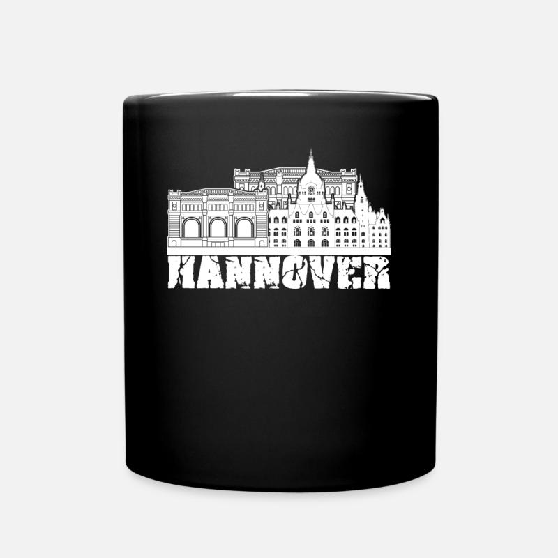 Hannover Gebäude Souvenir - Tasse einfarbig - Schwarz