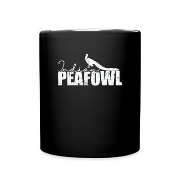 Plumes du parc animalier des oiseaux de la poule indienne - Mug uni - noir - Devant