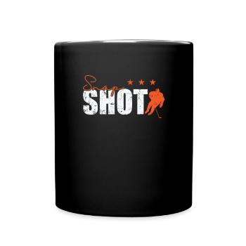 Snap Shot Hockey sur glace - Mug uni - noir - Devant