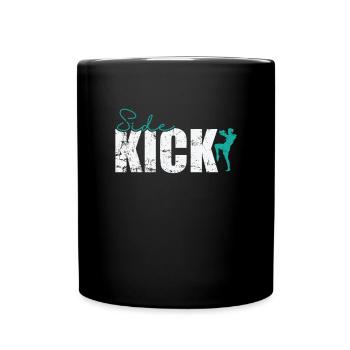 Kickboxing latéral - Mug uni - noir - Devant