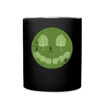 Beer Smile Beer Brewer Hops - Full Colour Mug - black - Front